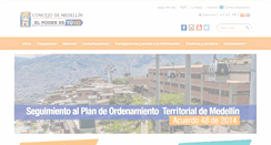 Desktop Screenshot of concejodemedellin.gov.co